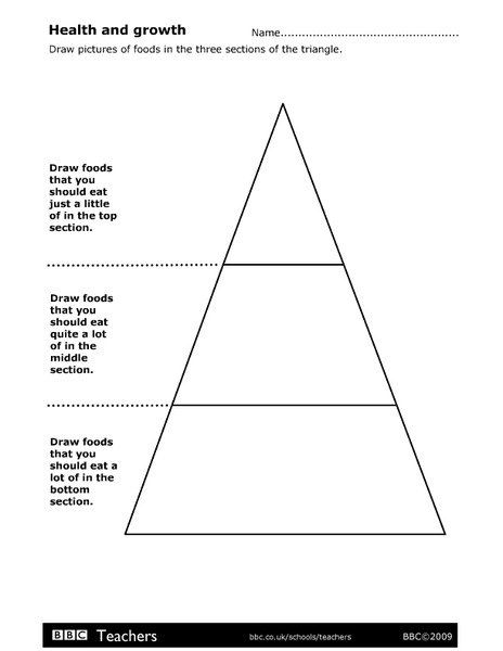 Health and Growth Worksheet