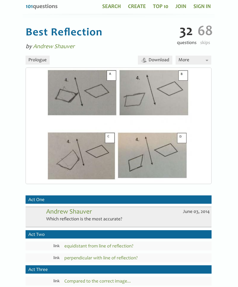Best Reflection Activity