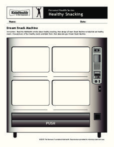 Handout: Healthy Snacking (Grades 3 to 5) Worksheet