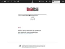 Happy Birthday Lesson Plan