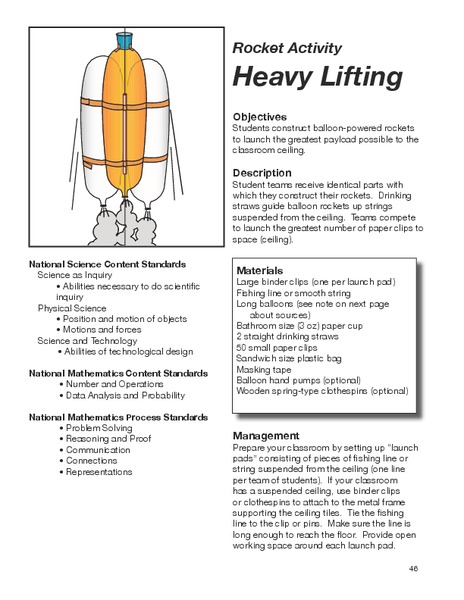 Heavy Lifting Lesson Plan