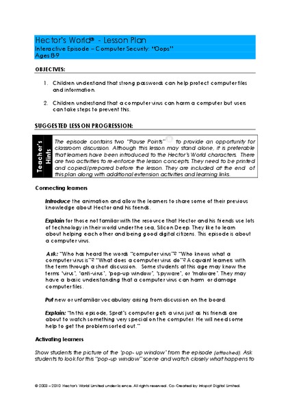 Hector's World Lesson Plan