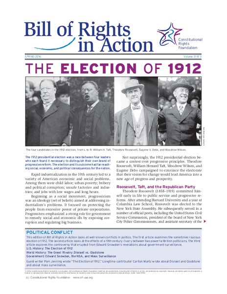 The Election of 1912 Activity