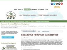 Hazardous Products Substitutes Lesson Plan