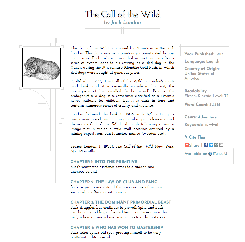 The Call of the Wild Audio