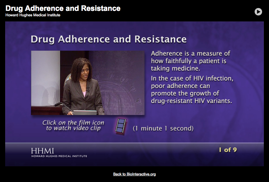 Drug Adherence and Resistance Interactive