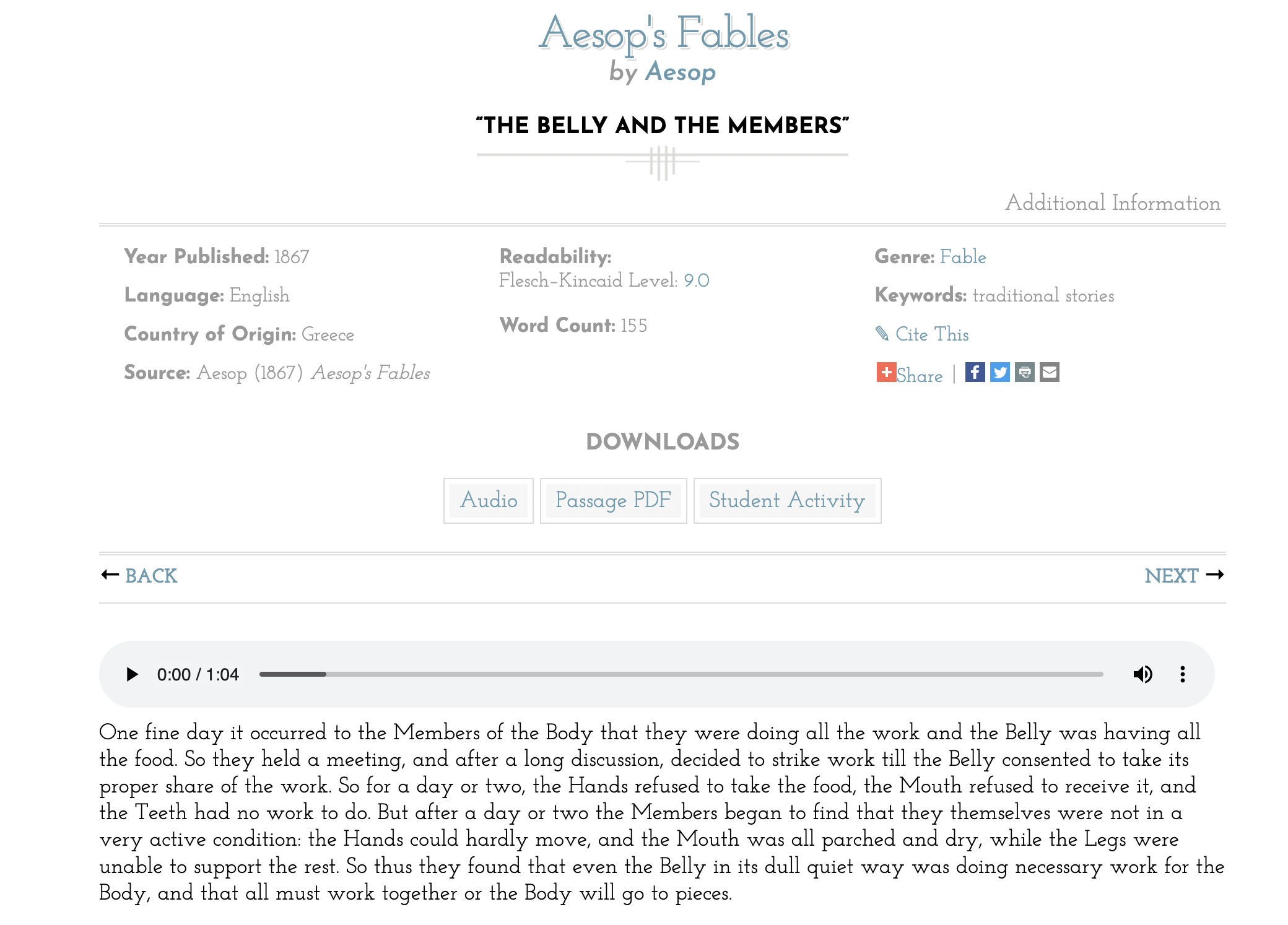 The Belly and the Members Audio