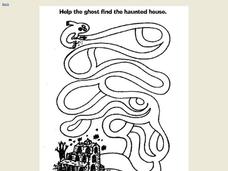 Help the Ghost Find the Haunted House Worksheet