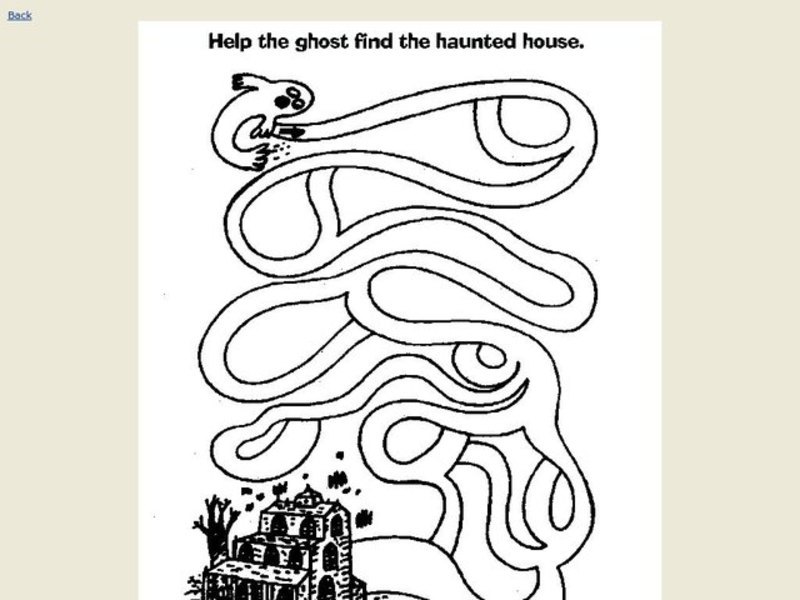 Help the Ghost Find the Haunted House Worksheet