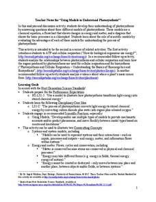 Using Models to Understand Photosynthesis Activity