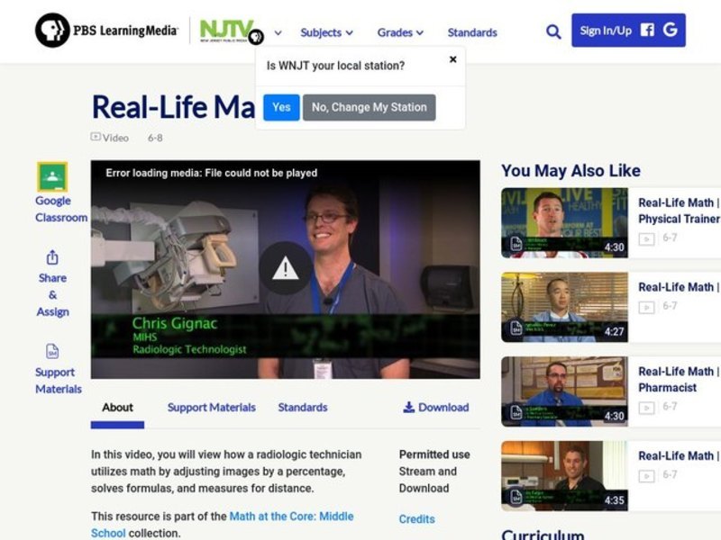 Real-Life Math | Radiologist Instructional Video