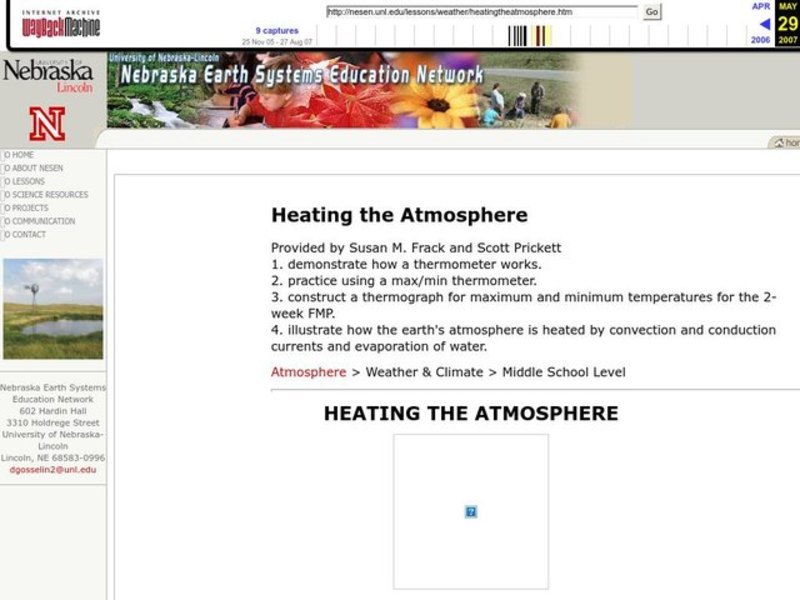 Heating the Atmosphere Lesson Plan
