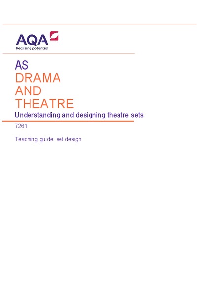 Teaching Guide: Set Design Professional Doc