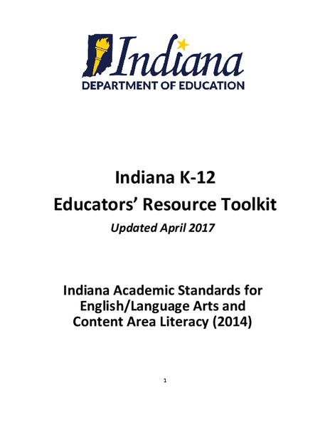 Indiana K-12 Educators’ Resource Toolkit Unit Plan
