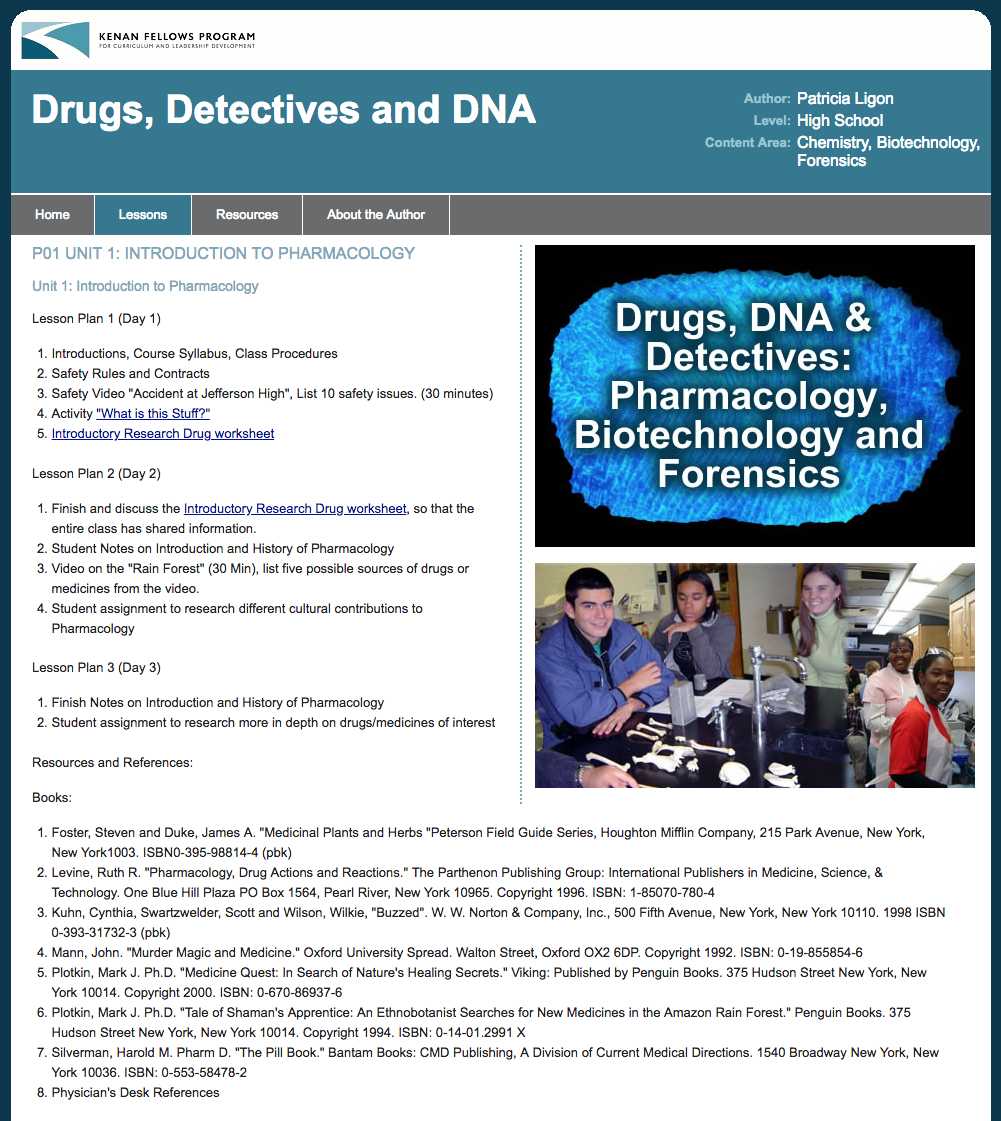 Unit 1: Introduction to Pharmacology Unit Plan