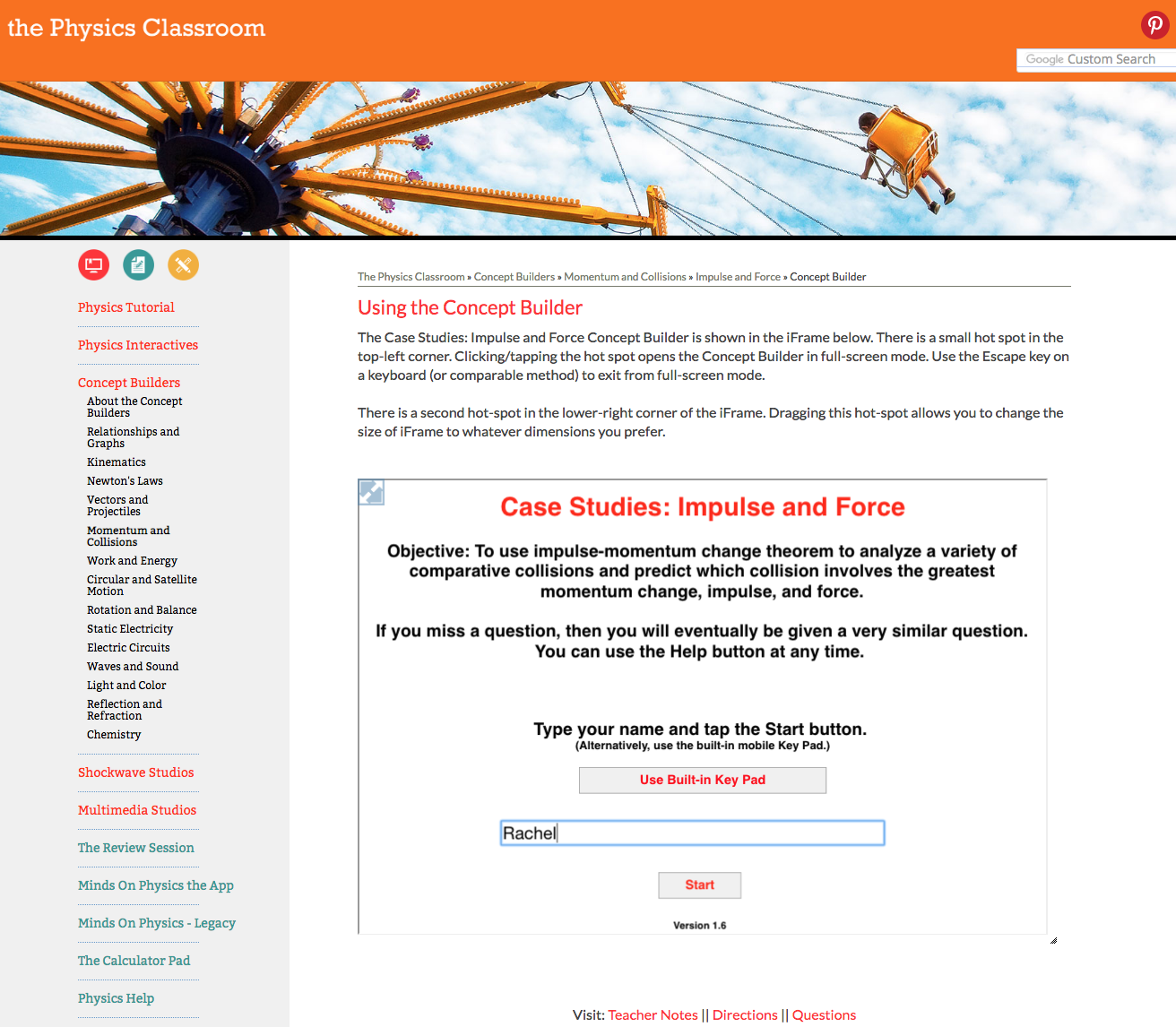 Case Studies: Impulse and Force Interactive