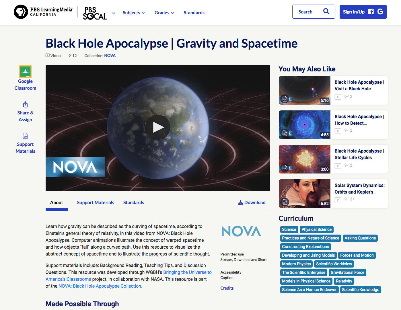 Black Hole Apocalypse | Gravity and Spacetime Instructional Video