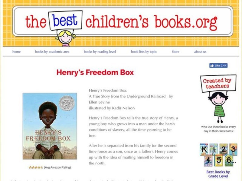 Henry's Freedom Box Lesson Plan