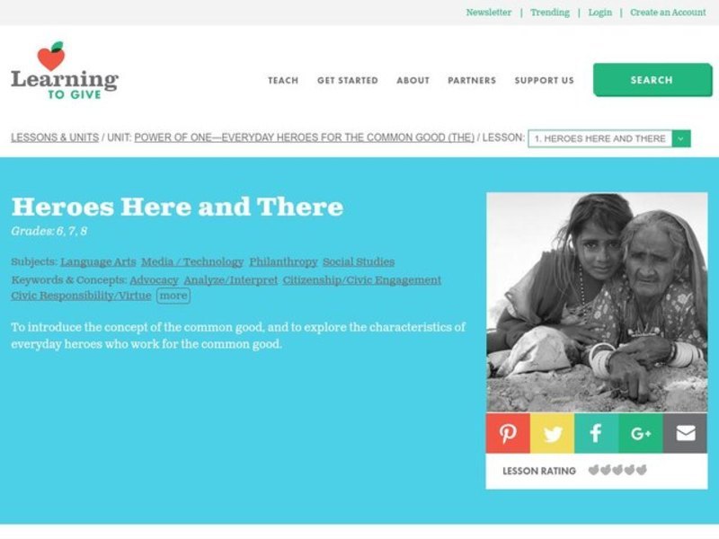 Heroes Here and There Lesson Plan