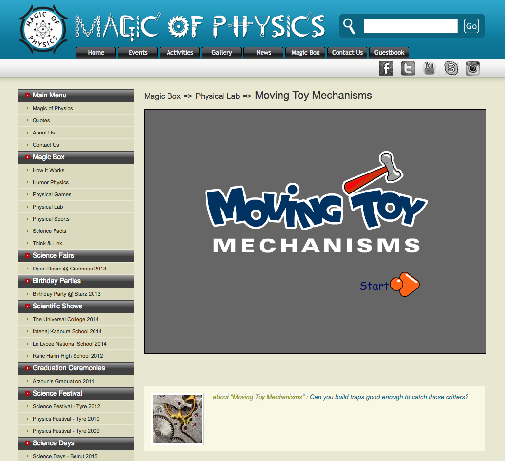 Moving Toy Mechanisms Interactive