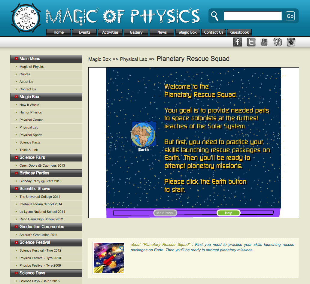 Planetary Rescue Squad Interactive