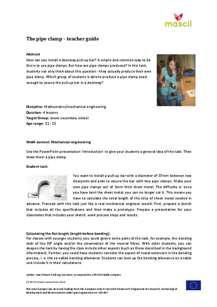 The Pipe Clamp Lesson Plan