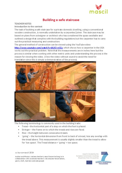 Building a Safe Staircase Lesson Plan