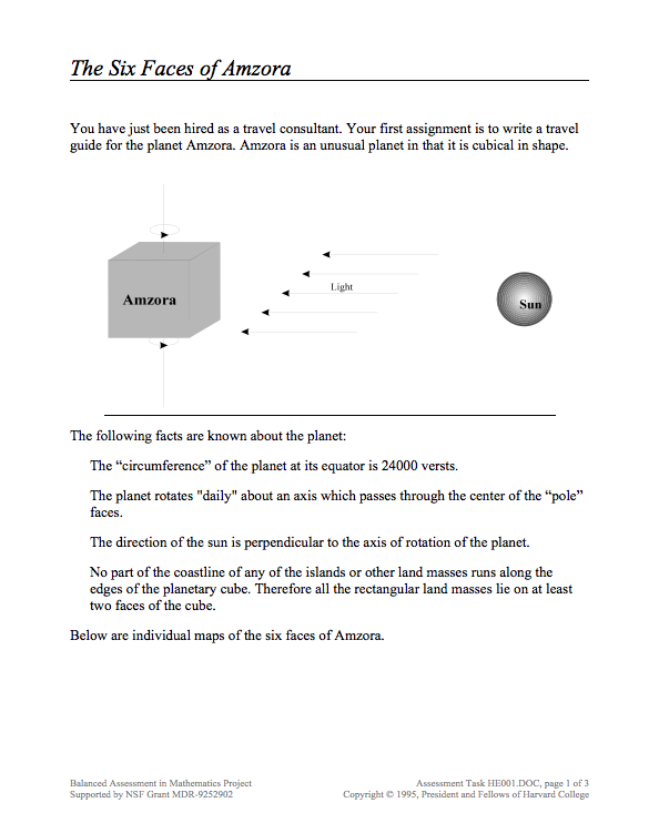 The Six Faces of Amzora Assessment