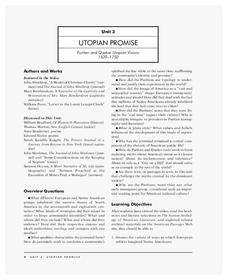Utopian Promise Unit Plan