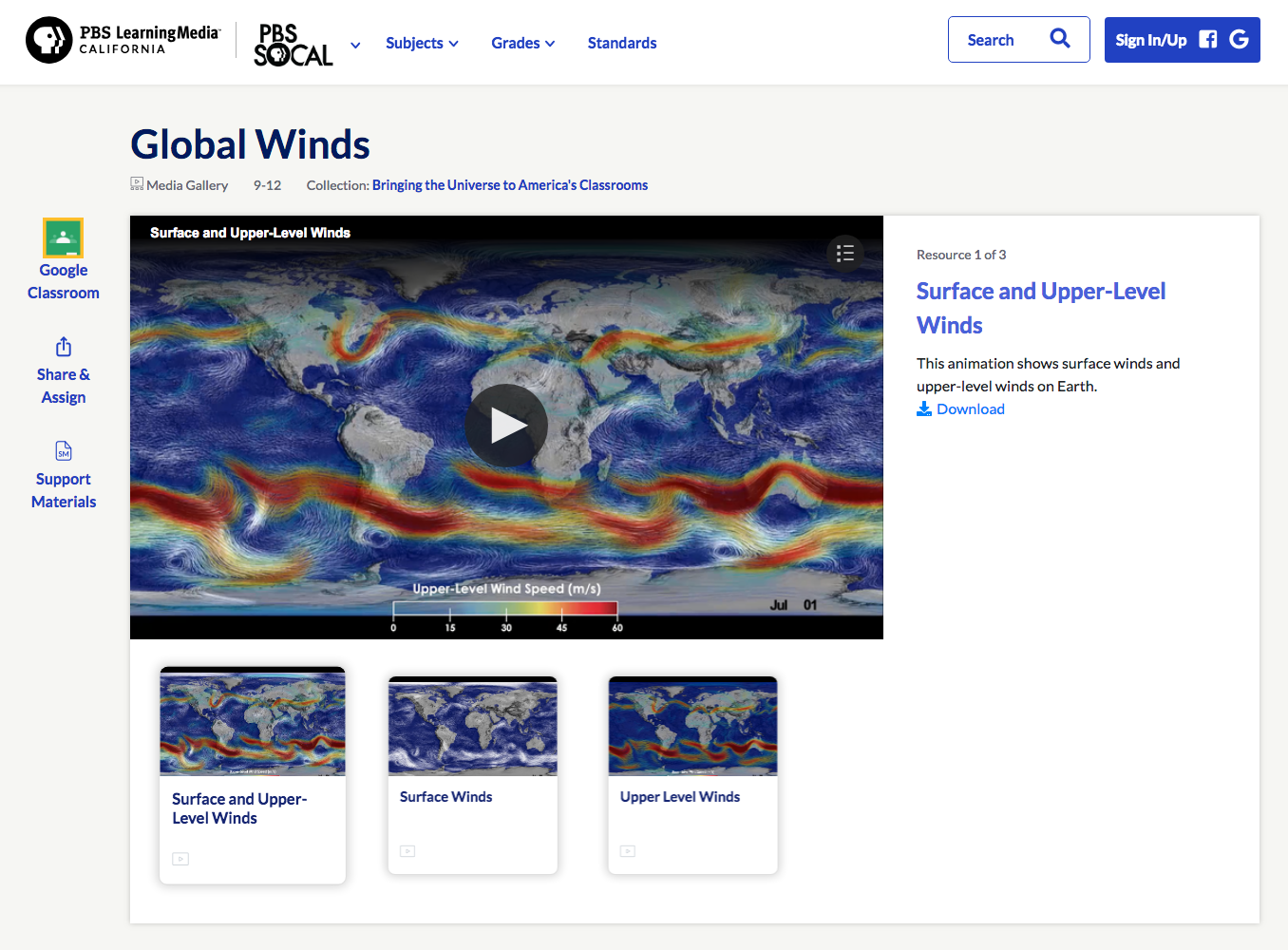 Global Winds Instructional Video