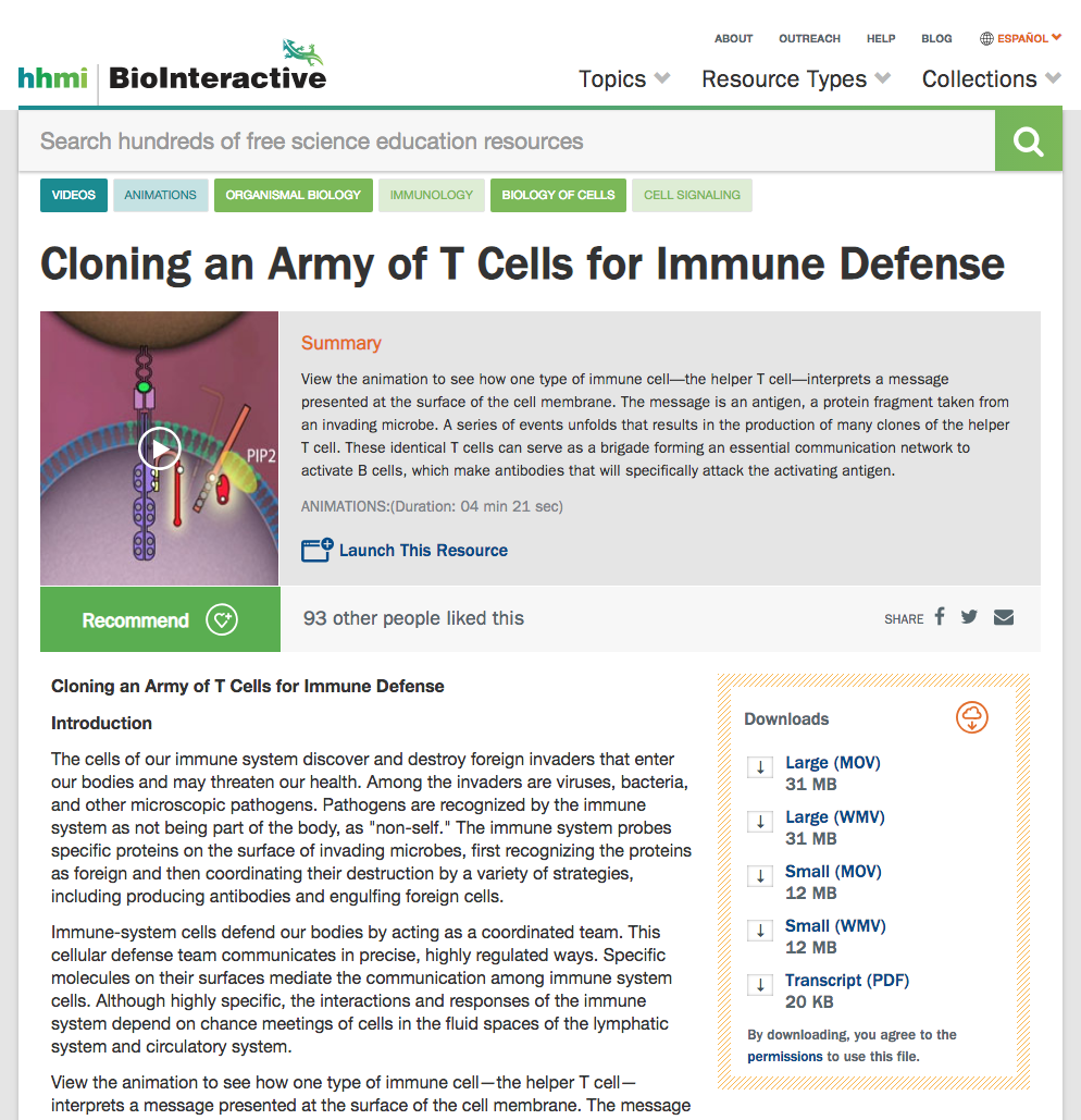 Cloning an Army of T Cells for Immune Defense Instructional Video