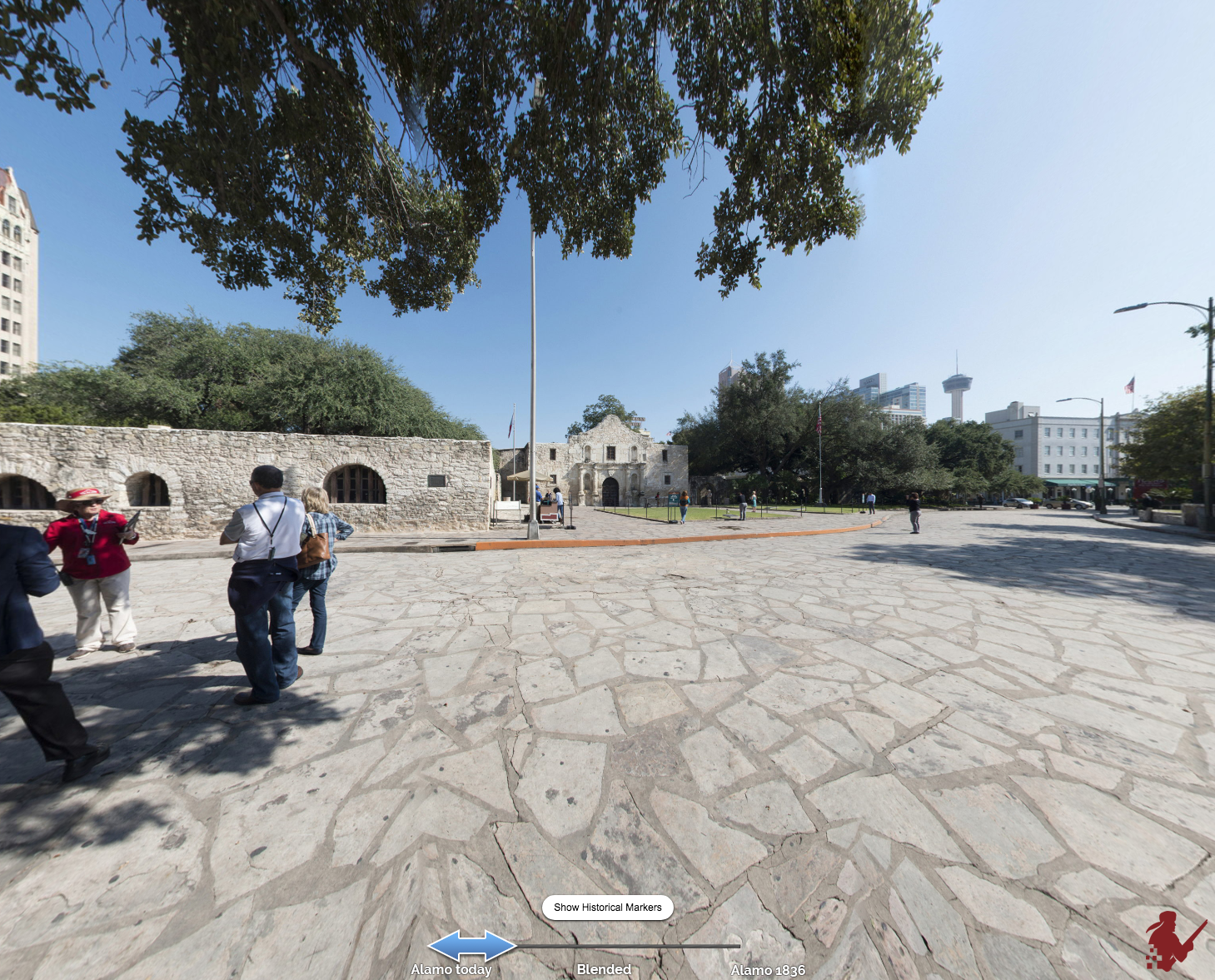 The Alamo Then and Now Interactive