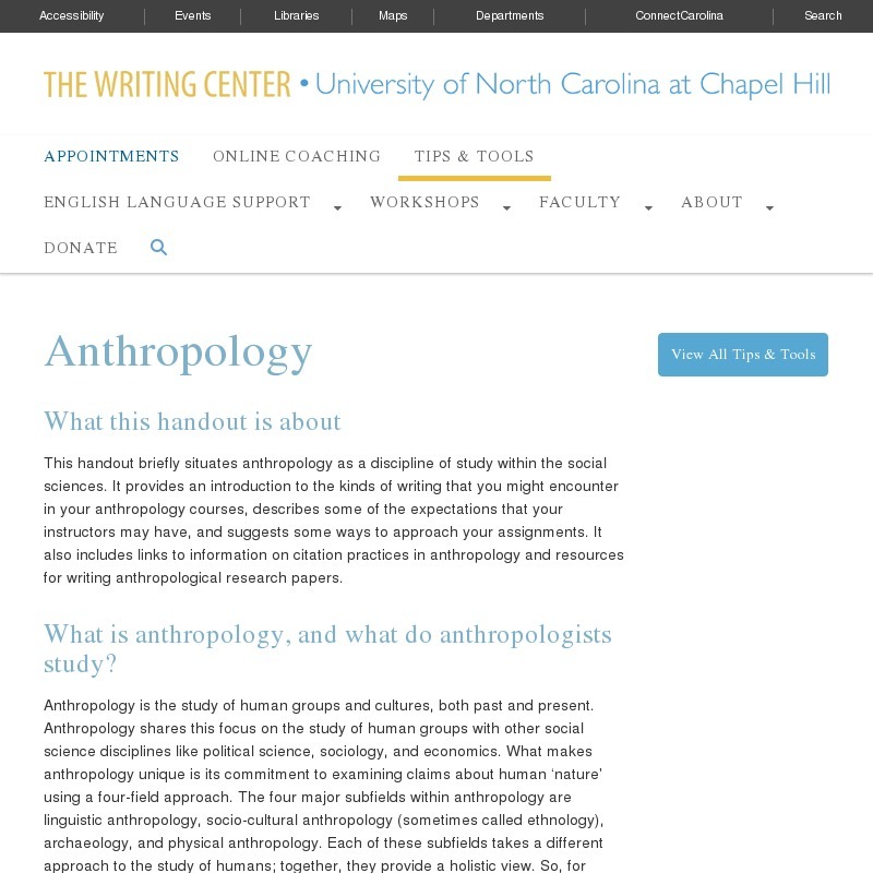Anthropology Website