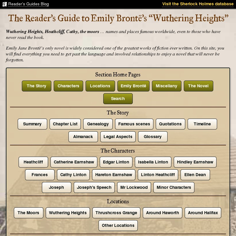 The Reader’s Guide to Emily Bronte's Wuthering Heights Interactive