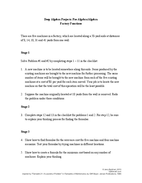 Factory Functions Activity