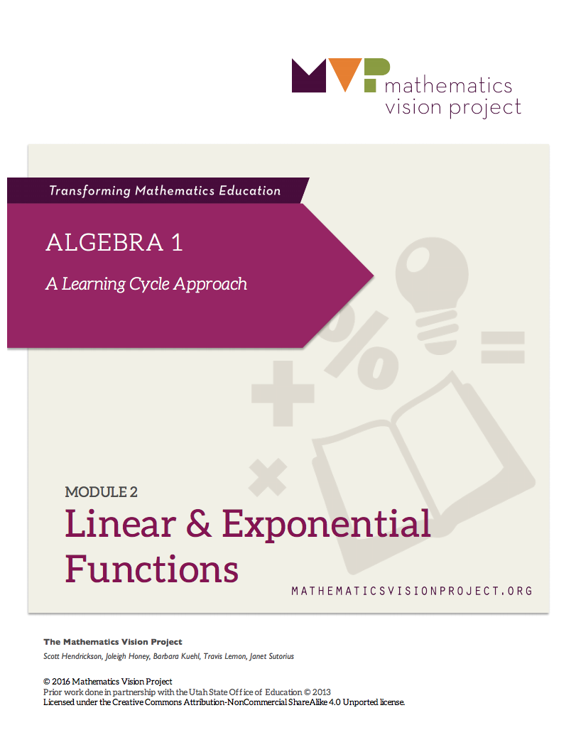 Module 2: Linear and Exponential Functions Unit Plan