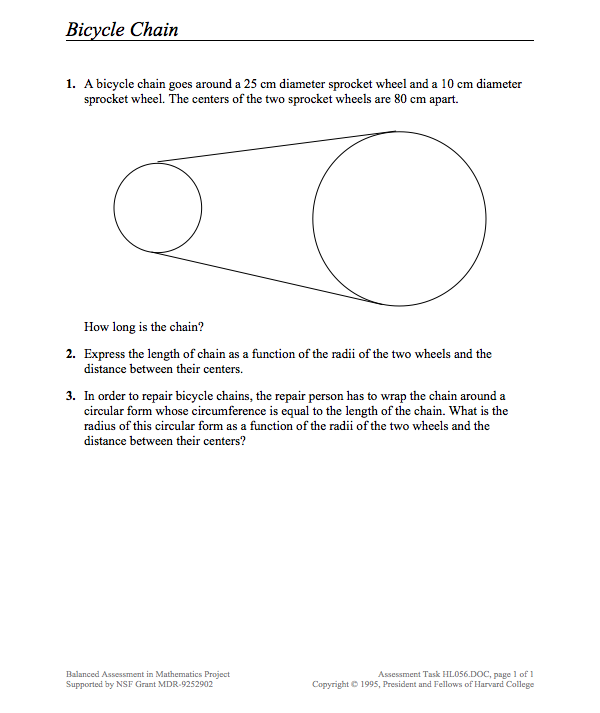 Bicycle Chain Assessment