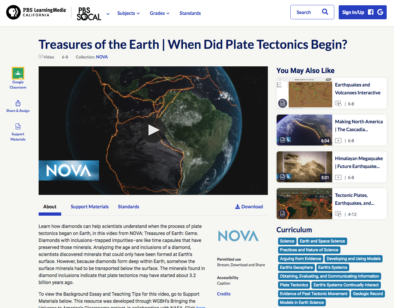 Treasures of the Earth | When Did Plate Tectonics Begin? Instructional Video