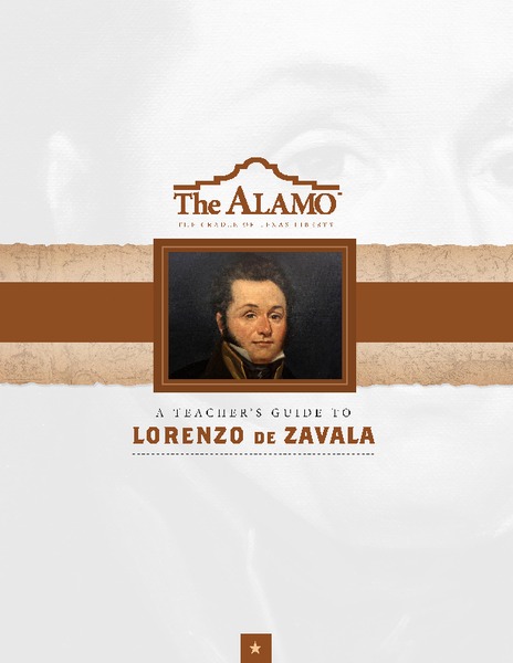 A Teacher’s Guide to Lorenzo De Zavala Handout