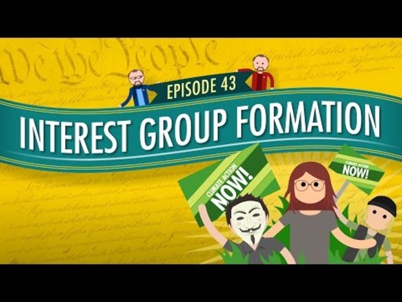 Interest Group Formation: Crash Course Government and Politics #43 Instructional Video