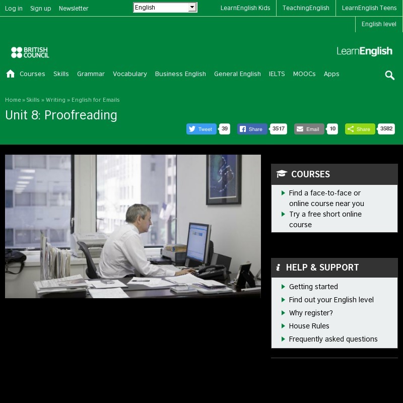 Unit 8: Proofreading Unit Plan