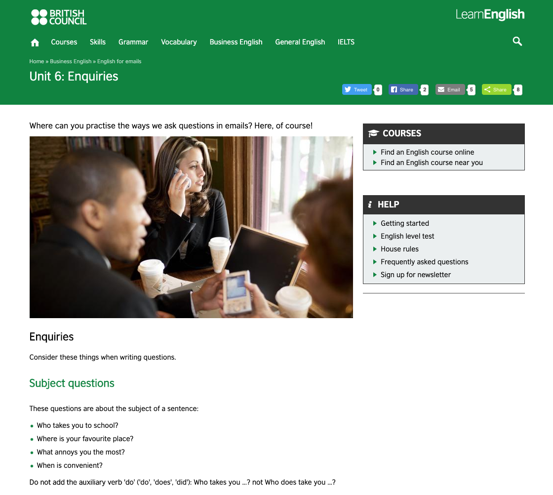 Unit 6: Enquiries Unit Plan