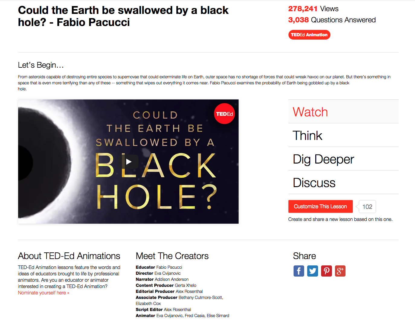 Could the Earth Be Swallowed By a Black Hole? Instructional Video