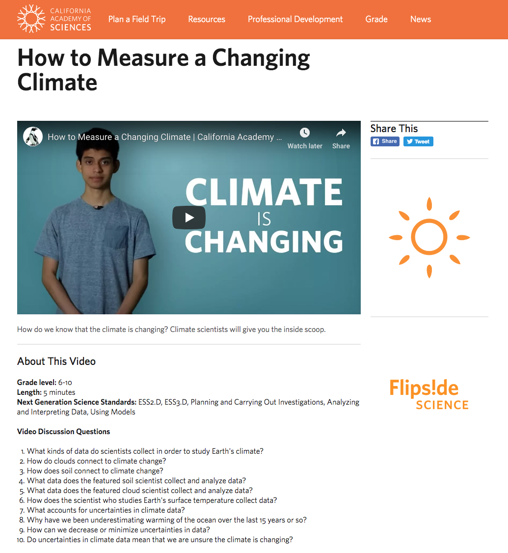 How to Measure a Changing Climate Instructional Video