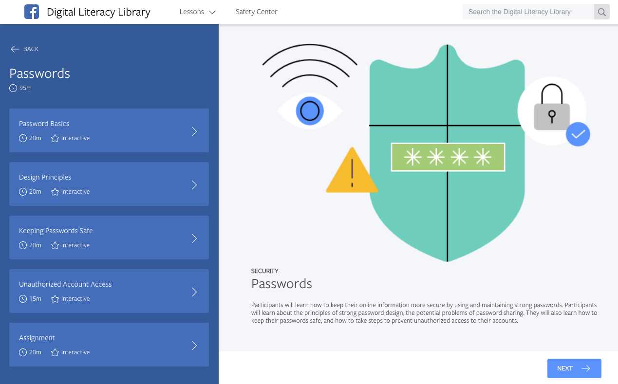 Passwords Lesson Plan