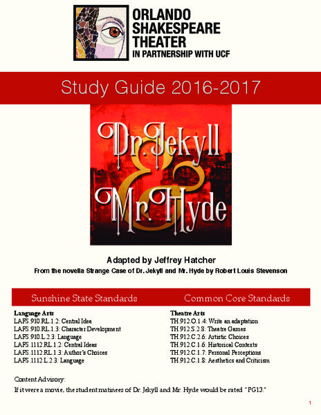 Dr. Jekyll and Mr. Hyde: Study Guide Activity