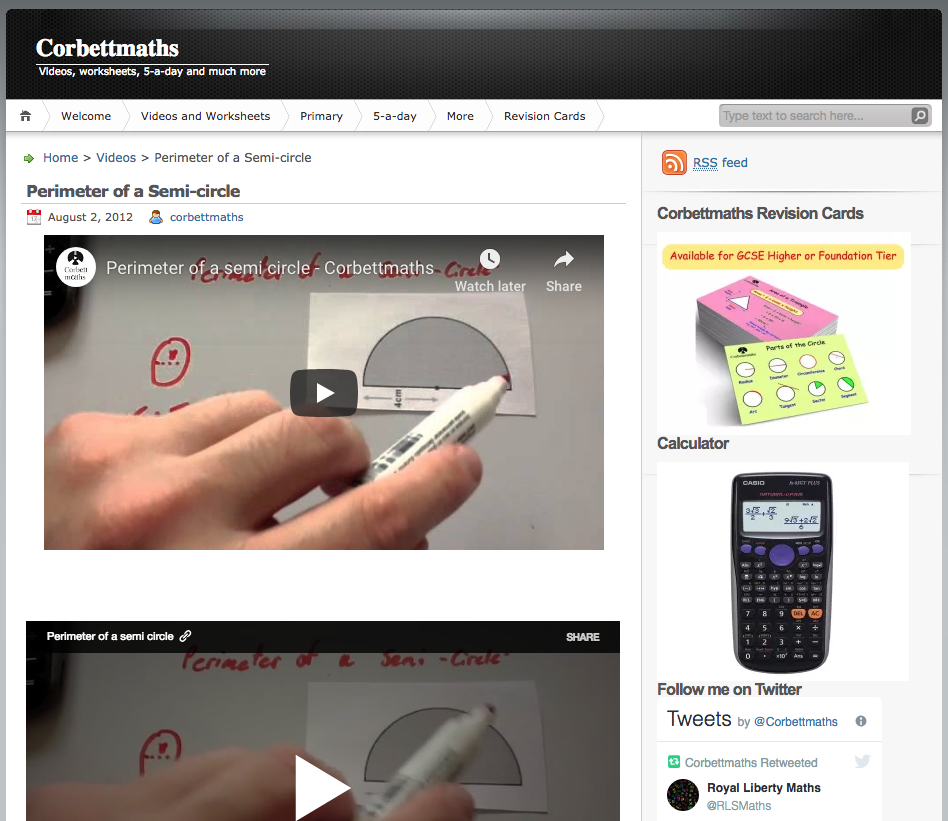 Perimeter of a Semi-Circle Instructional Video