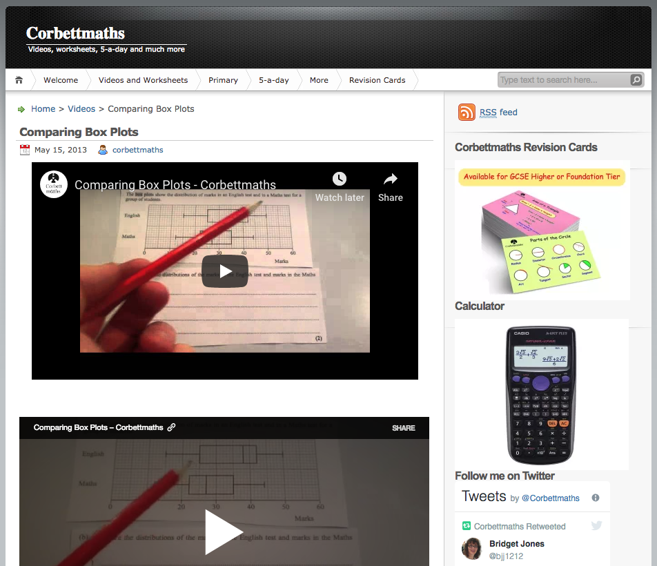 Comparing Box Plots Instructional Video