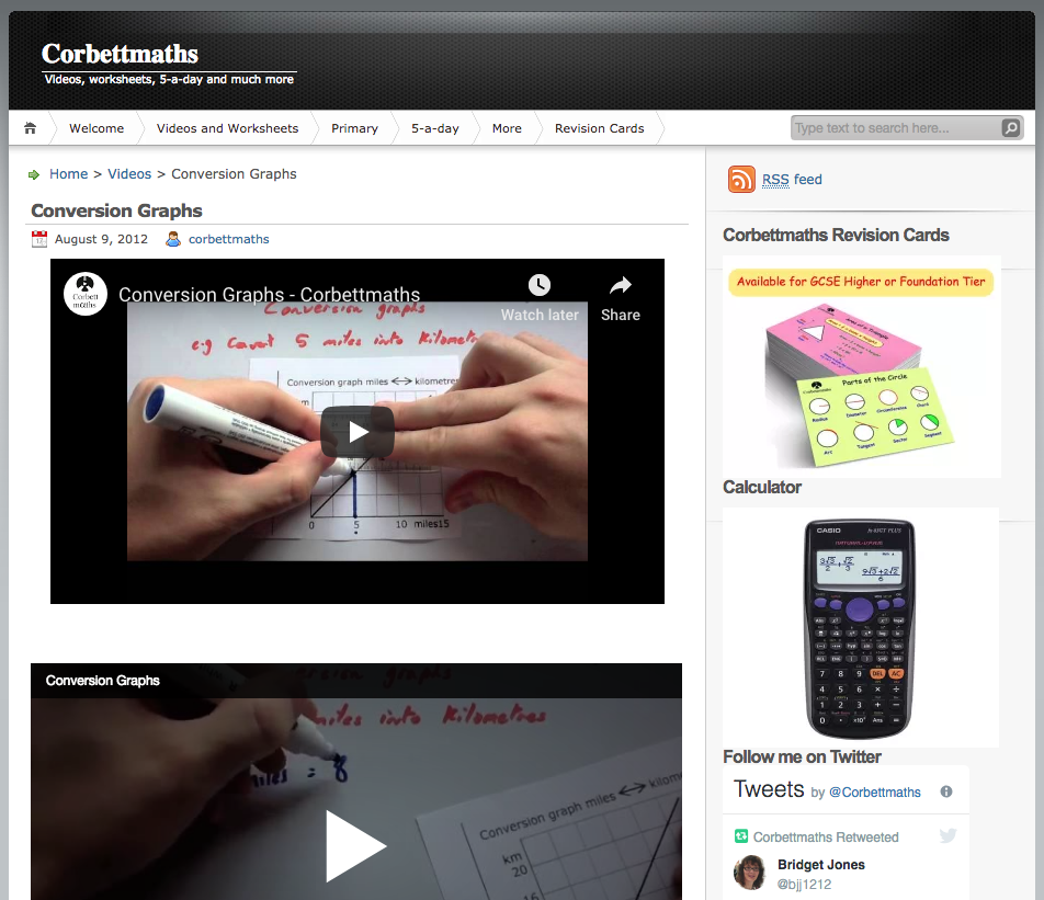 Conversion Graphs Instructional Video