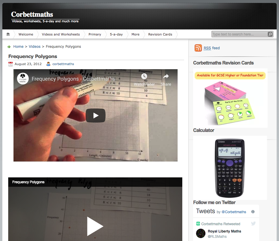 Frequency Polygons Instructional Video